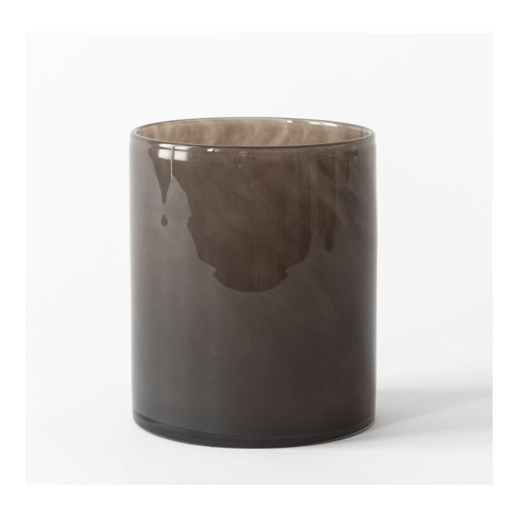 Lyric candle holder large - taupe