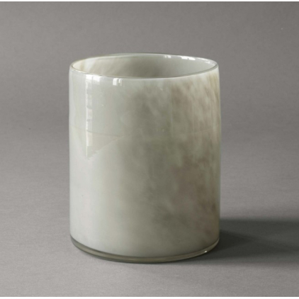 Lyric candle holder large - warm grey