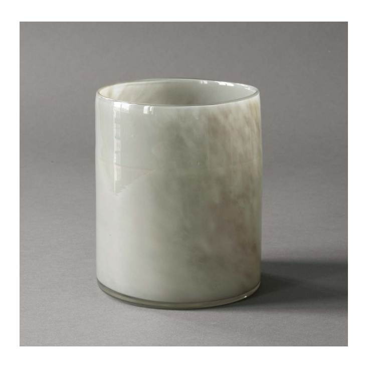 Lyric candle holder large - warm grey