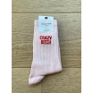 Chaussettes - Crazy bitch -  rose 36/40