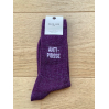 Chaussettes - Anti-poisse paillette violettes 36/40