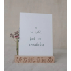 Porte carte et fleur séchée - fleur