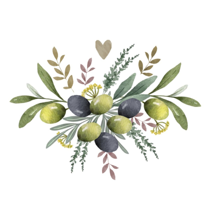 Serviettes en papier - Olive and Herbs - 133002430
