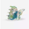 Pince à cheveux - Barrette - butterfly -bleu terre