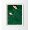 Poster - Sofia Lind - Coffee alone at place de Clichy - 30x40cm