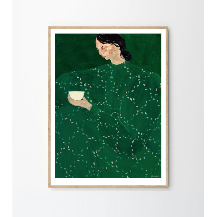 Poster - Sofia Lind - Coffee alone at place de Clichy - 30x40cm