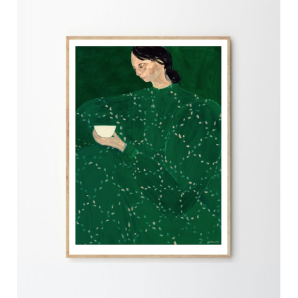 Poster - Sofia Lind - coffee alone at place de Clichy - 50x70cm