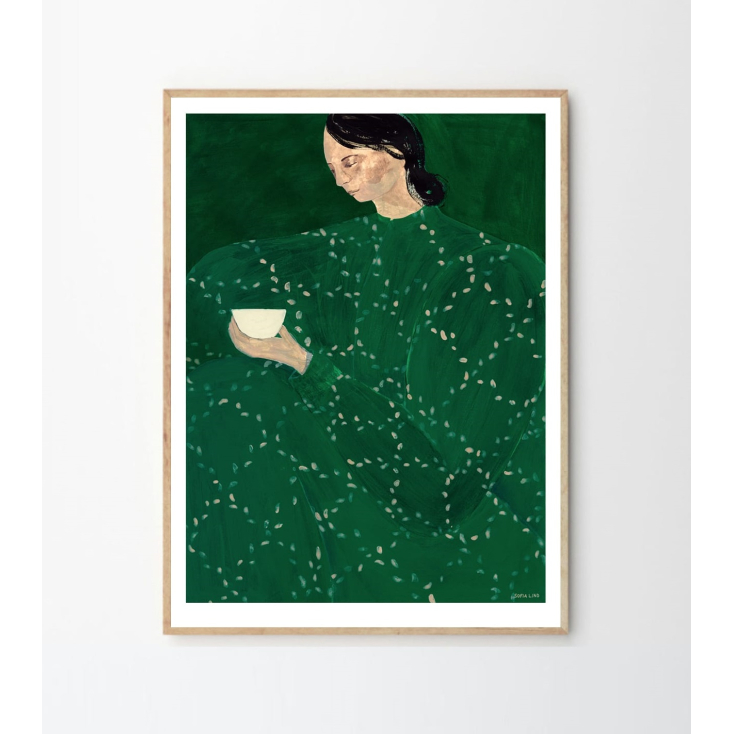 Poster - Sofia Lind - Coffee alone at place de Clichy - 50x70cm