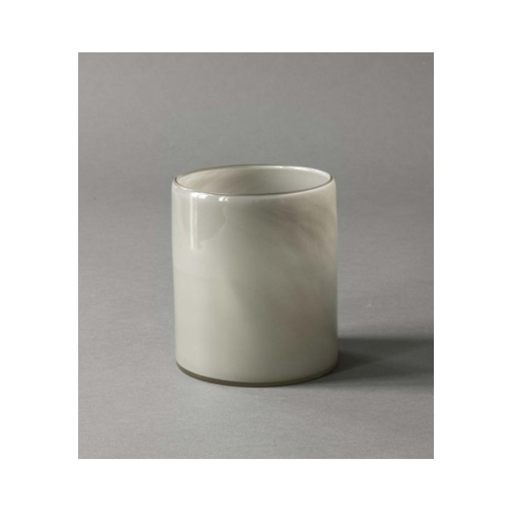 Lyric candle holder medium- warm grey