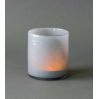 Lyric candle holder medium- linen