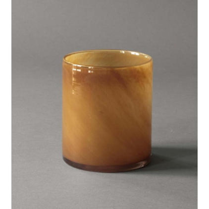 Lyric candle holder large - brown