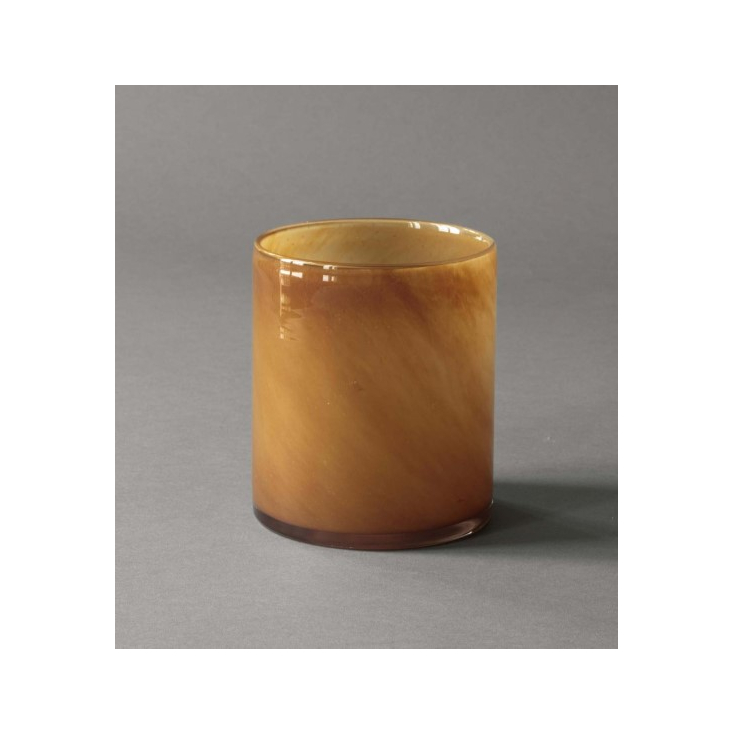 Lyric candle holder large - brown