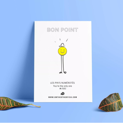 Pin's - Bon Point - Smiley Jaune