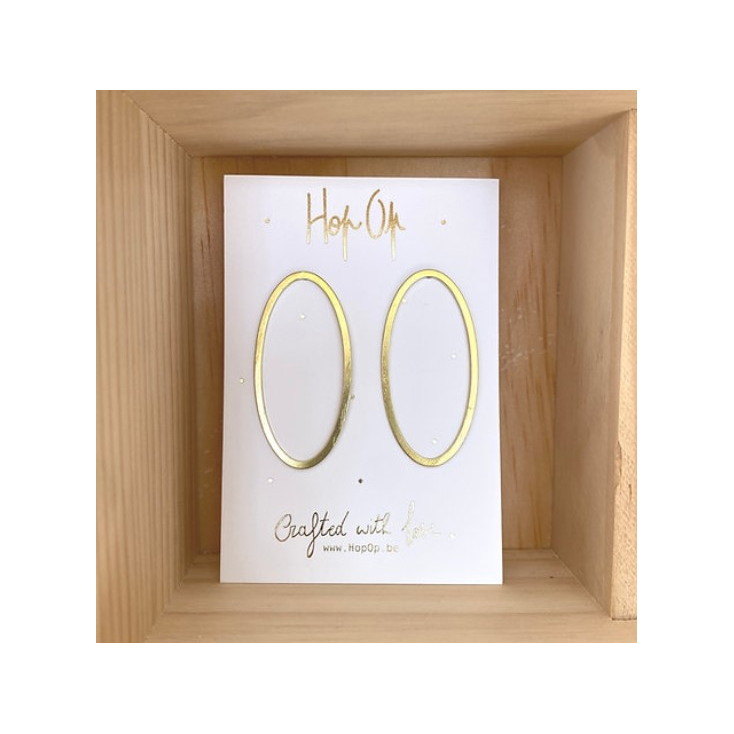 Boucles d'oreilles Oval