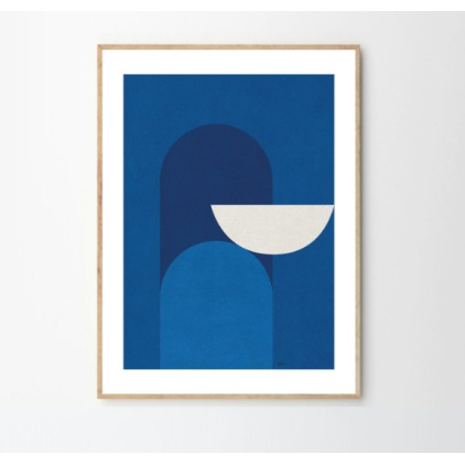 Poster - Alexandra Papadimouli - Abstract blue - 30x40cm