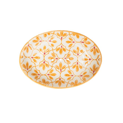 Soap Dish - floral jaune- POR618