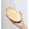 Soap Dish - floral jaune- POR618