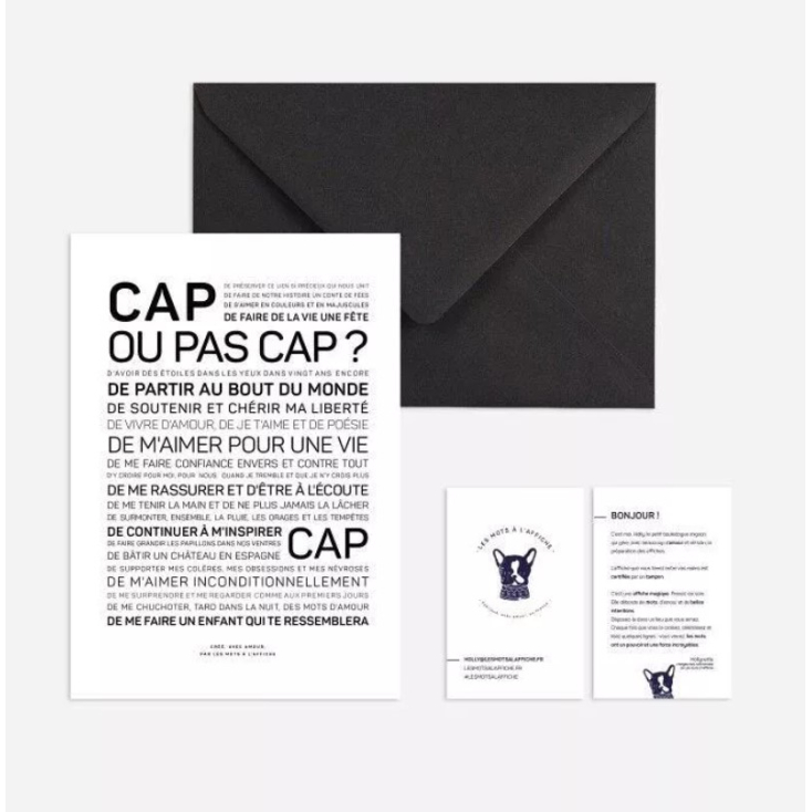 Carte postale avec enveloppe - Cap ou pas Cap