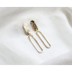 Boucles d'oreilles Jaëlle laiton doré - E047