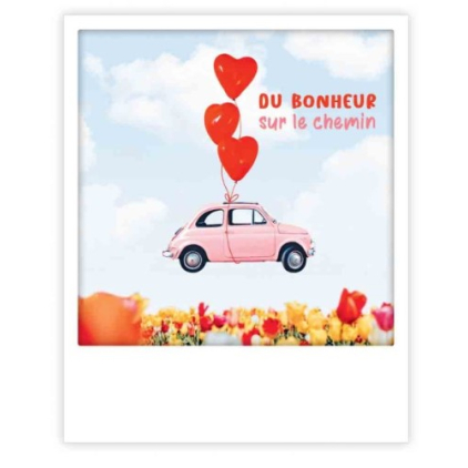 Carte postale - du bonheur heart baloons - ZG1405FR