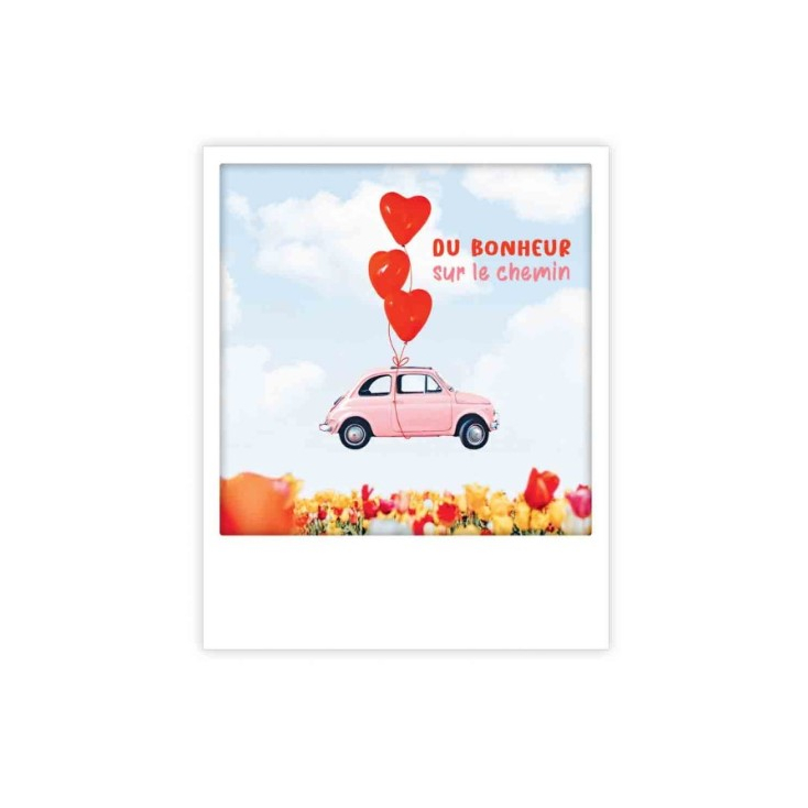Carte postale - du bonheur heart baloons - ZG1405FR