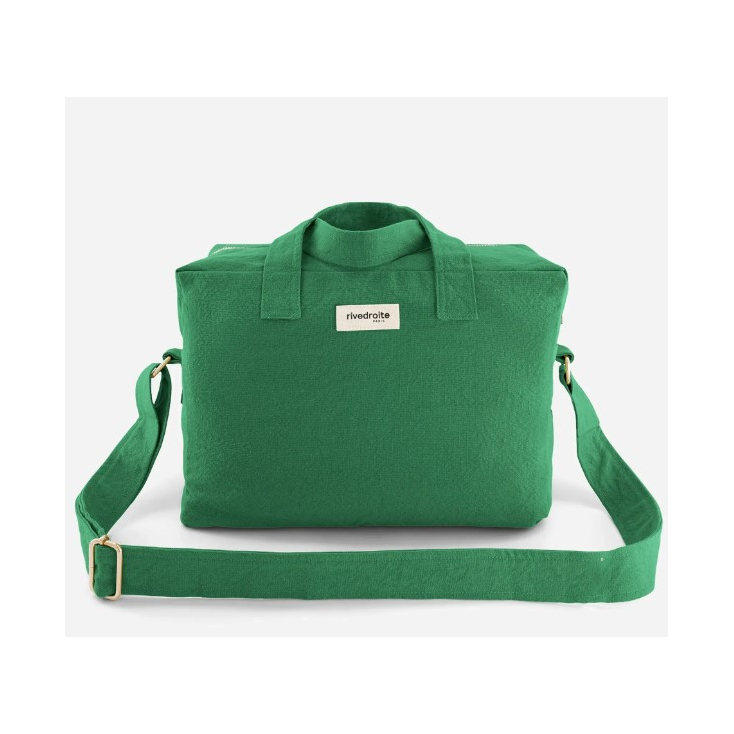 Sauval - Le city bag en coton recyclé - Palm Green