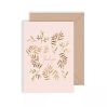 Carte avec enveloppe - Thank you rose fleurs