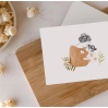 Carte avec enveloppe - Tendrement Fille
