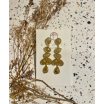 Boucles d'oreilles longue pierres ocre