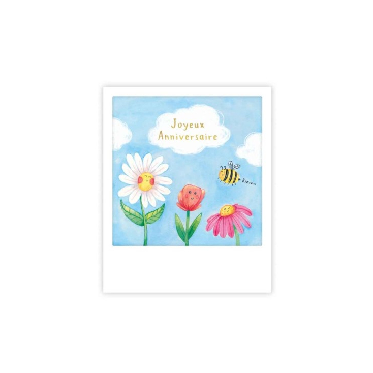Mini carte - Flower birthday - MP0862FR
