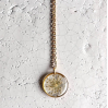 Collier 45 cm Médaillon Fleuri - Ombelle