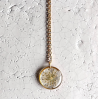 Collier 55 cm Médaillon Fleuri - Ombelle