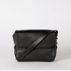 Sac Gina - cuir classique lisse - Noir