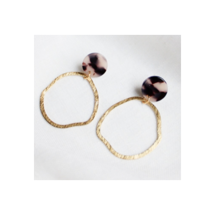 Boucles d'oreilles Britt Léopard - C040