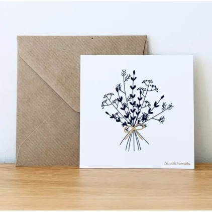 Carte & enveloppe - Bouquet