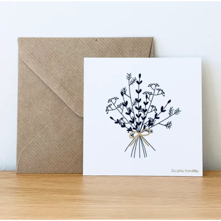 Carte & enveloppe - Bouquet
