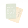 Carte postale - Happy Birthday - Adam - Vert amande