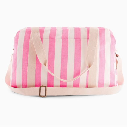 Sac à langer Raphaël - Rayures - Rose fluo