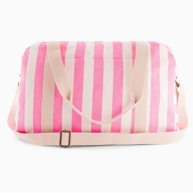 Sac à langer Raphaël - Rayures - Rose fluo