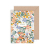 Carte double avec enveloppe - Pensées