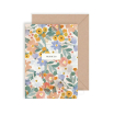 Carte double avec enveloppe - Pensées