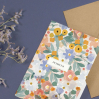 Carte double avec enveloppe - Pensées