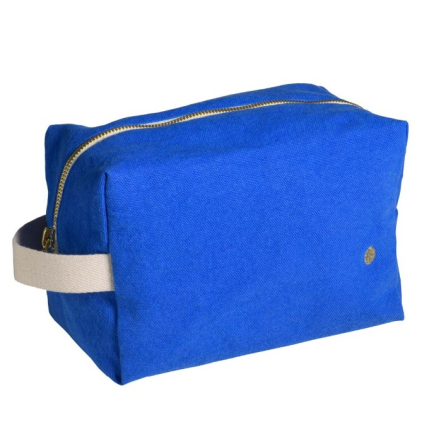 Pouch cube déperlant Bleu Mécano GM