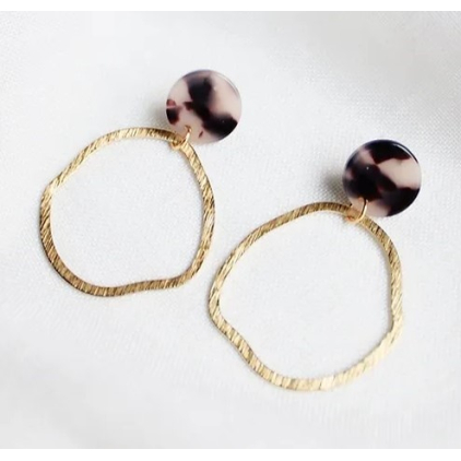 Boucles d'oreilles Britt Léopard - E038