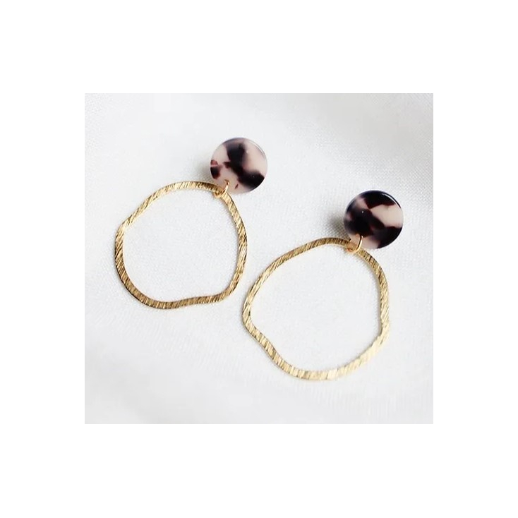 Boucles d'oreilles Britt Léopard - E038