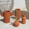 Vase Totem en céramique Mediterranea - Terracotta