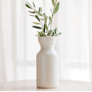 Vase Totem en céramique Mediterranea - Blanc