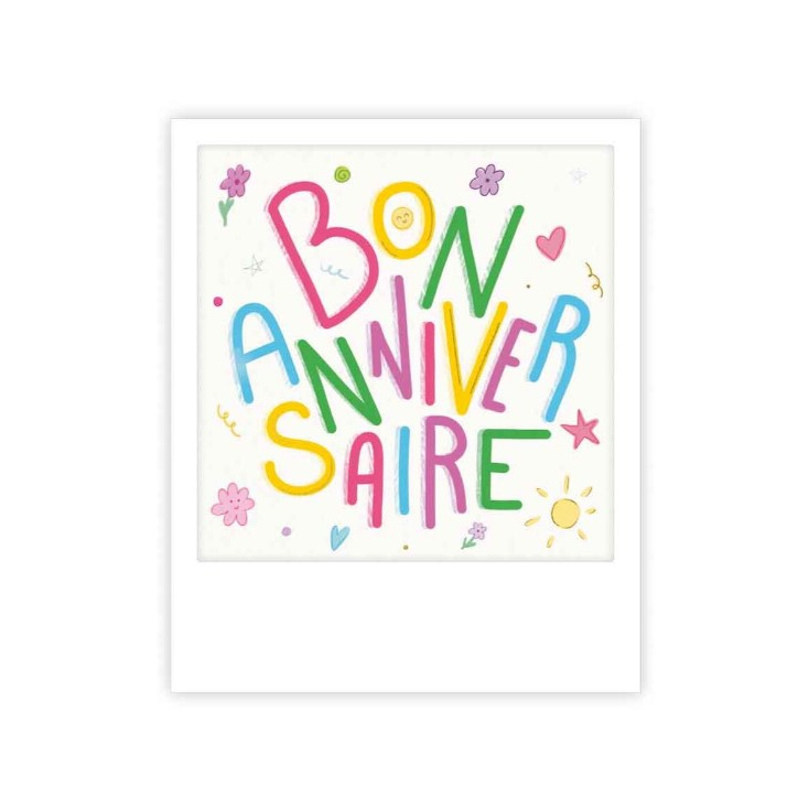 Mini carte postale - bon anniversaire - MP1042FR