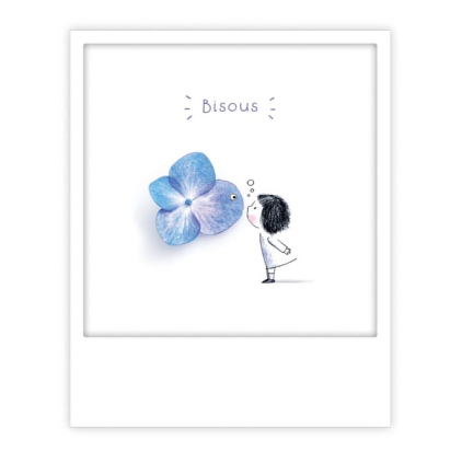Carte postale - bisous flower fish - ZG1391FR