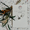 Boucles d'oreilles - argent - 2 pastilles "castagnettes"